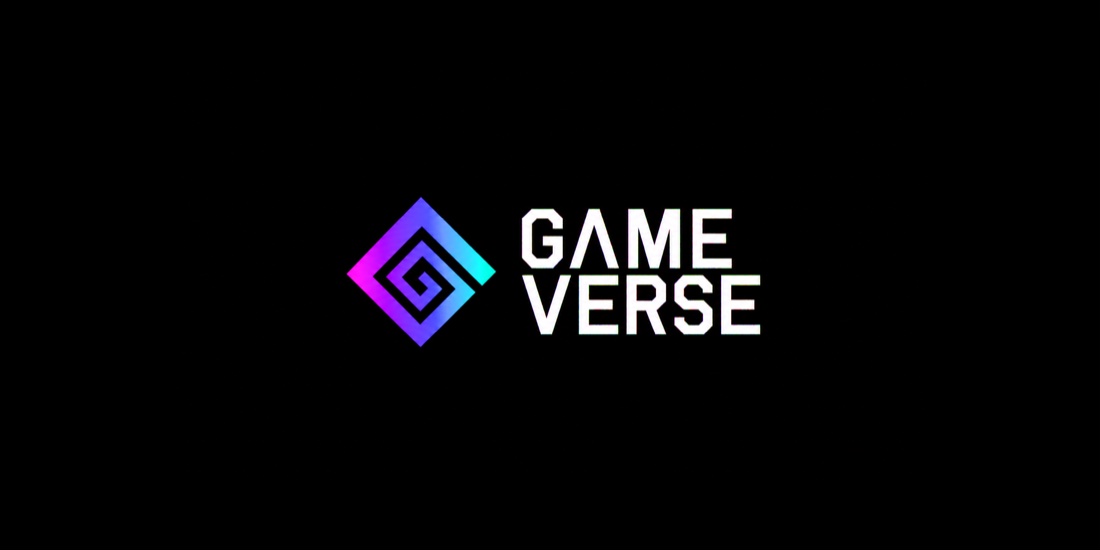GameVerse logo with a gradient spiral diamond