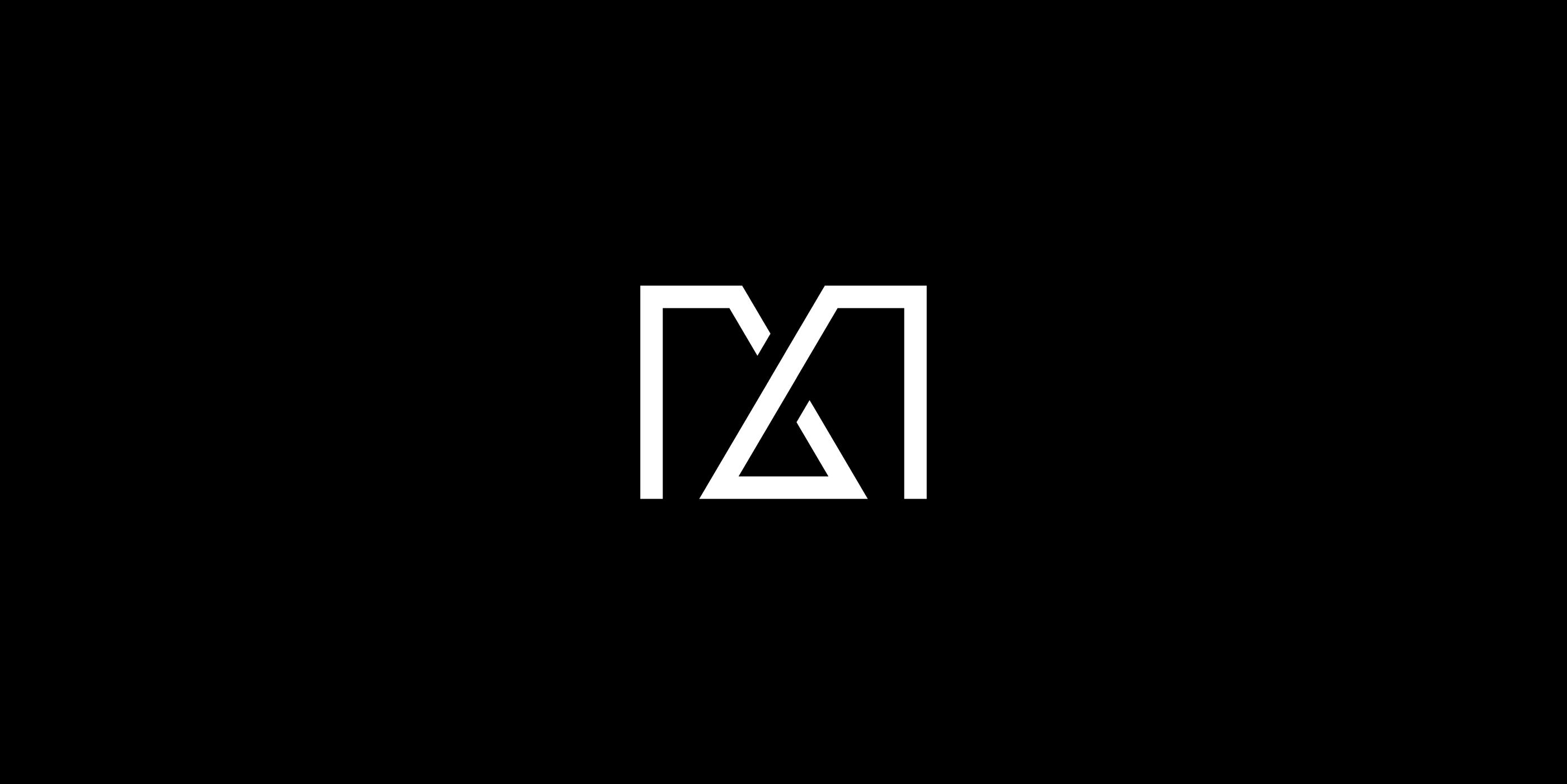 Angular monogram of an M and an A
